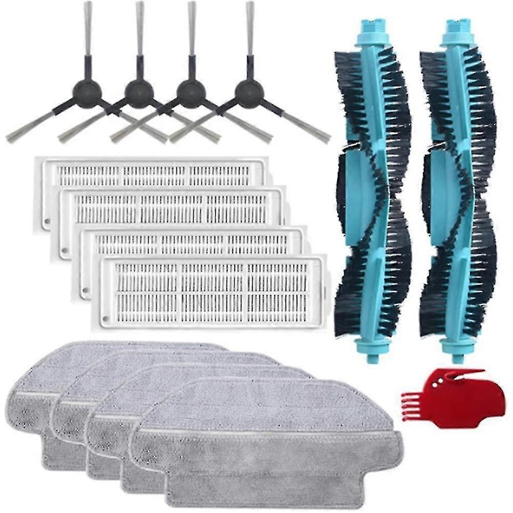 roller brush mop cloths filter compatible with xiaomi viomi se v2 robot vacuum