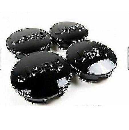New 2007-2015 Black Jeep 63mm Center Caps Grand Cherokee 20" Wheels 4psc