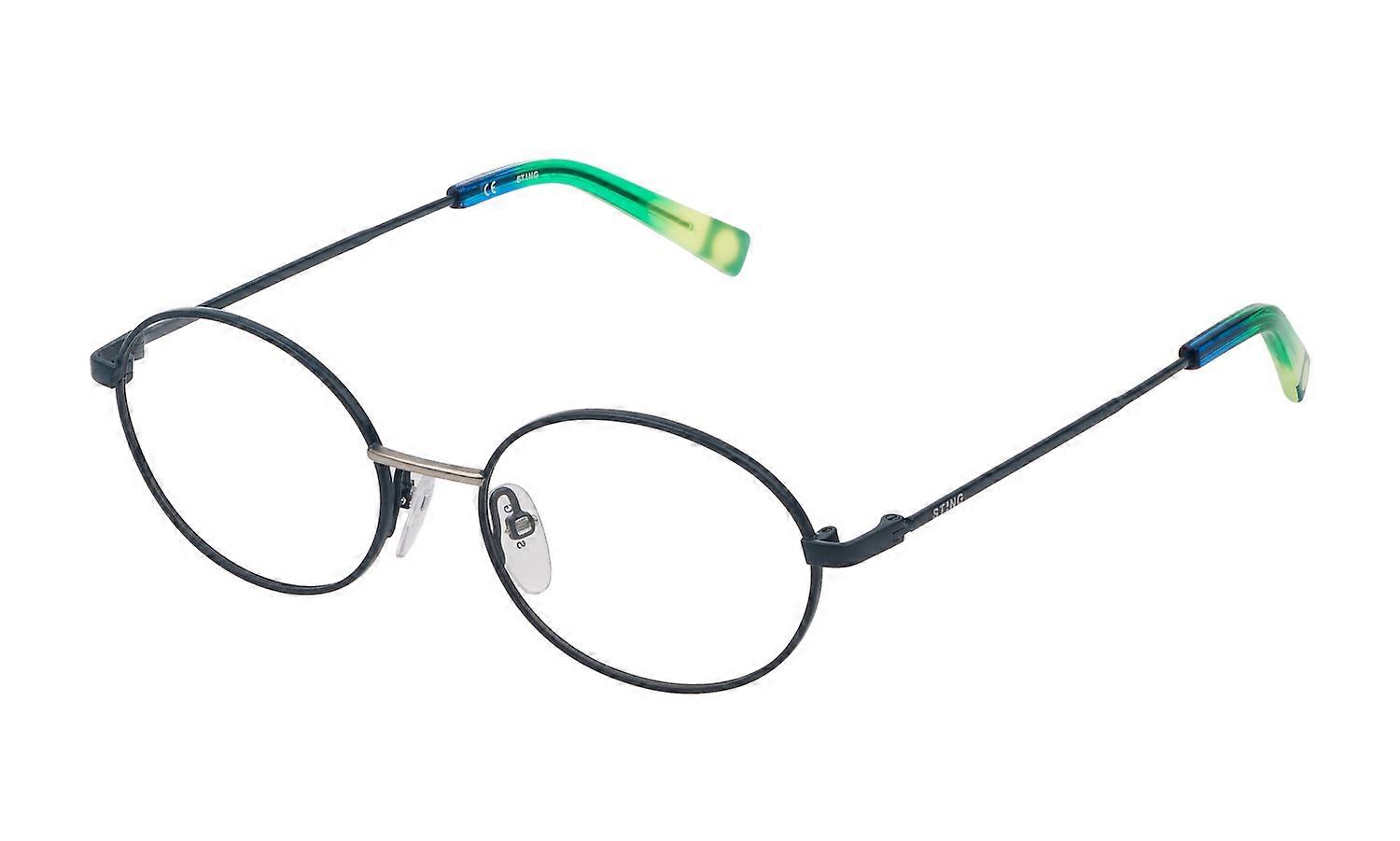 Eyewear Frames Sting VSJ416 34MM BLU LUCIDO C/PARTI PALLADIO LUCIDO 47/15/130 Junior