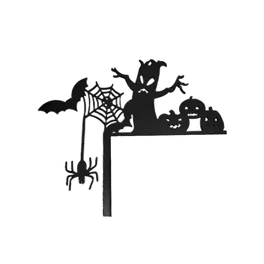 ハロウィーン城の墓のドアの角の看板の装飾両面ドアの角度の看板ドアの角の装飾