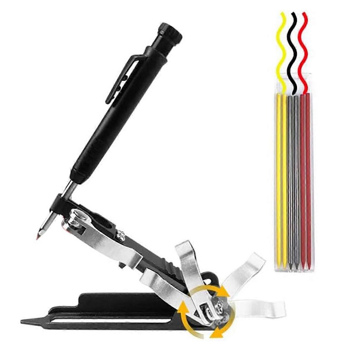 Graffiti Tools - Construction Pencil Aluminum Alloy Graffiti Tool, Deep Hole Pencil with Eccentric