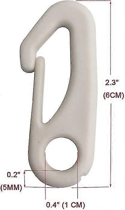 4 Pcs Flagpole Clip Hook Nylon Flagpole Attachment - Attaches Flags To Flagpoles With Strings