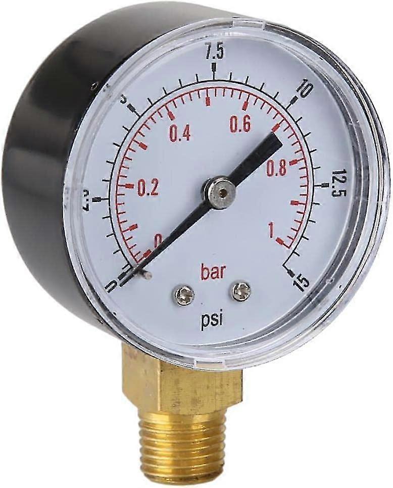 Wassermanometer Pool Manometer Manometer Druckmessung ist 0 ~ 15psi oder 0 ~ 1bar