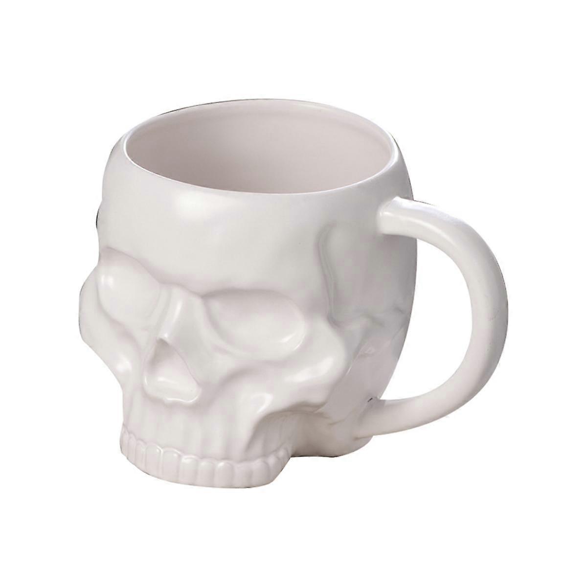 Halloween Skull Cup with Handle Lidless Ceramic Cup Funny Water Beer Milk Cup Mocha Cup Creatives M