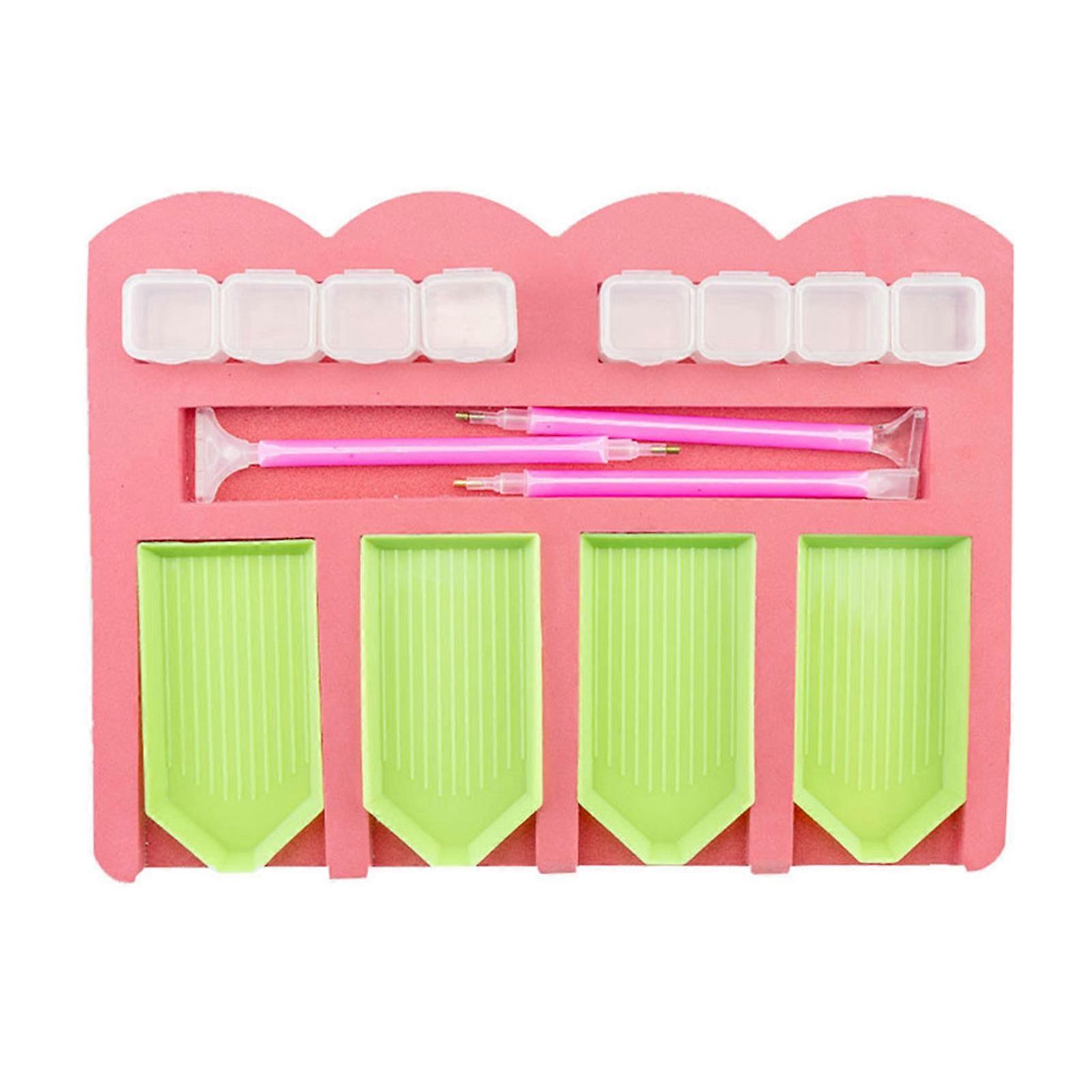 Diamond Painting Tray with Point Drill Pen Organizer Storage Holder DIY Tool