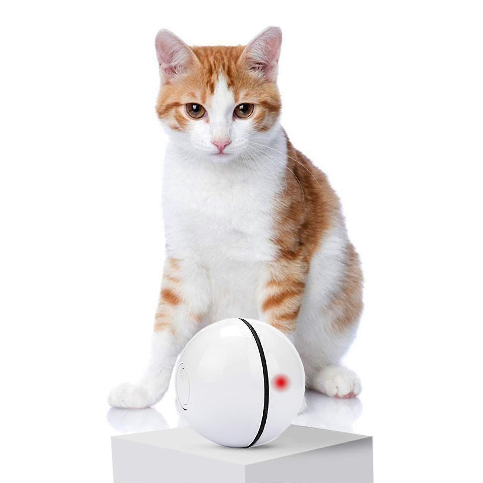 Cat Toy Electric Cat Ball Interactive Toy For Cats, Automatic Rolling Ball With Led Light Usb Charging