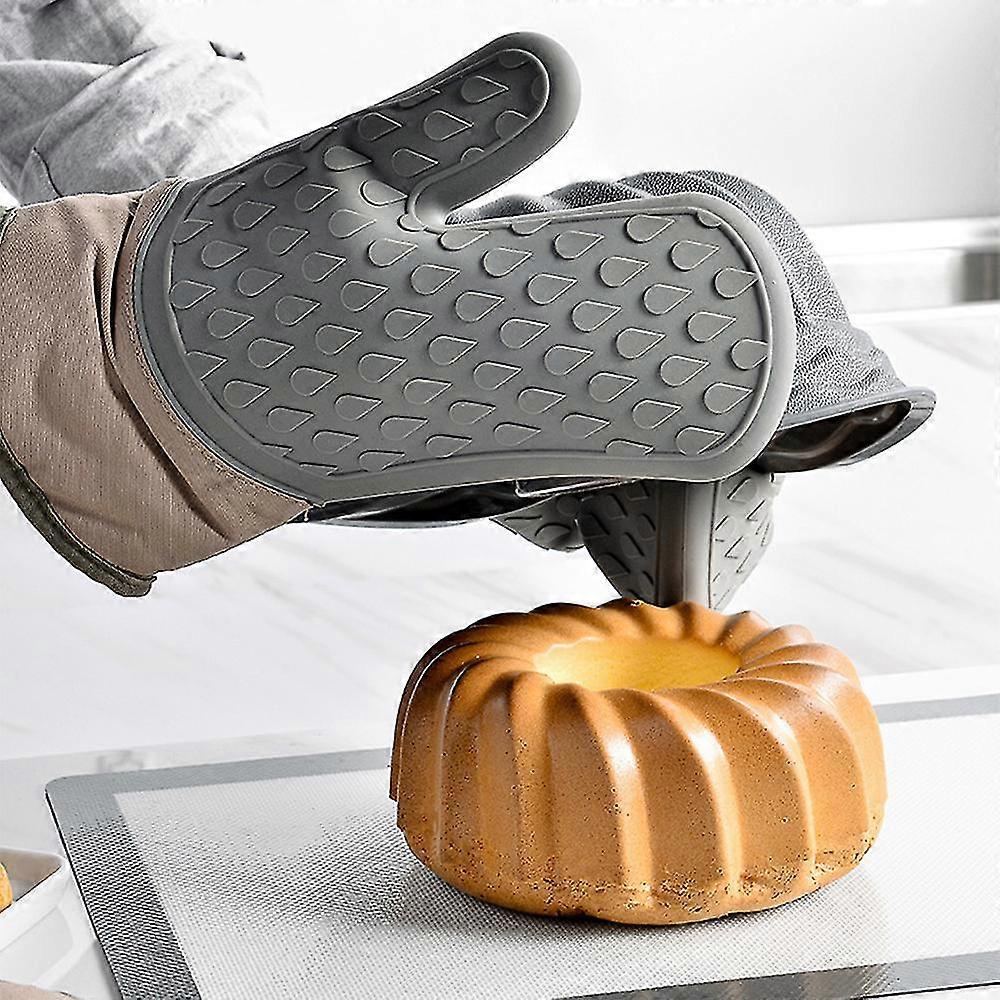 Microwave Insulation Tool Silicone Gloves Hand Clip Hand Rest For Kitchen Baking
