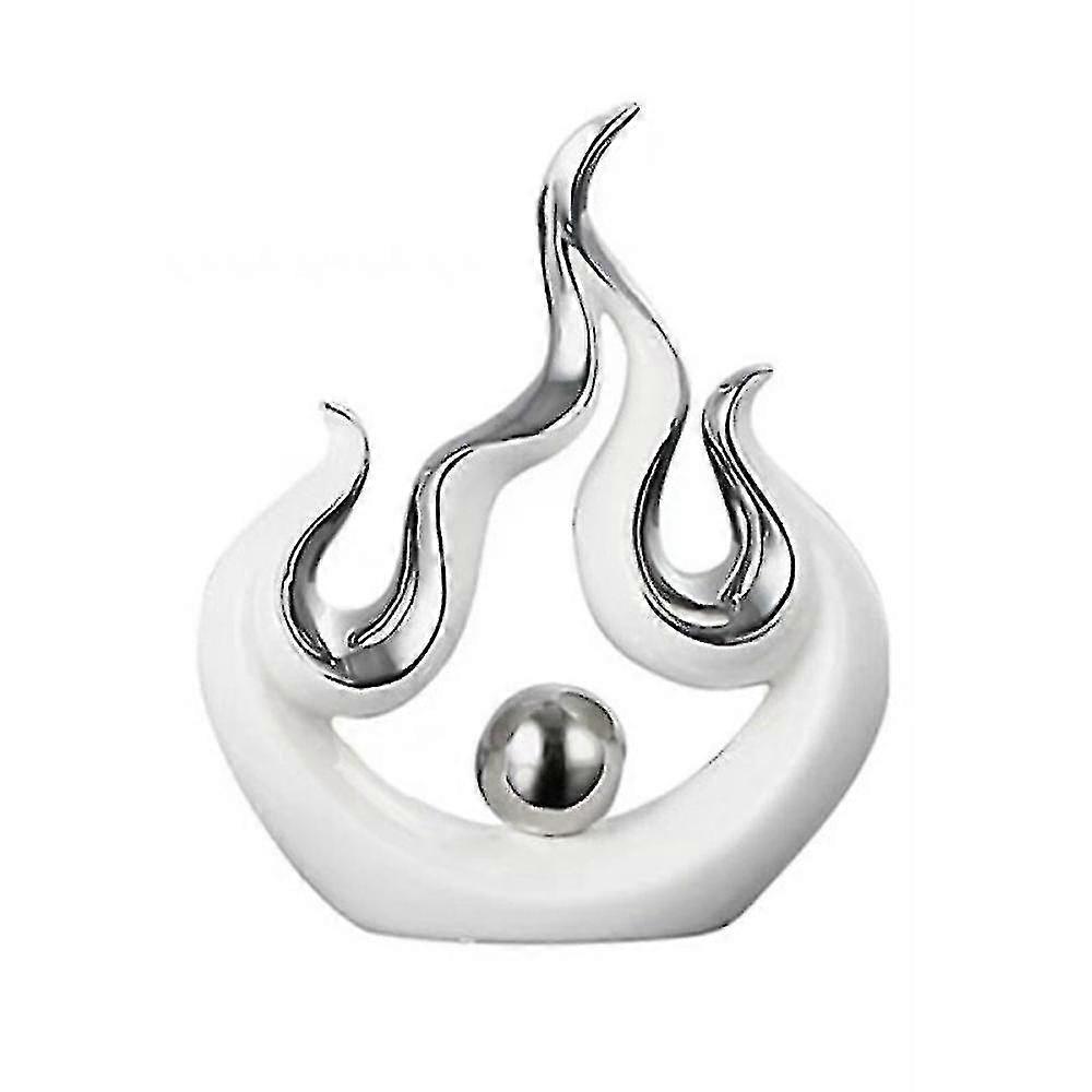 Creative Fire Shape Ceramic Accessories Home Living Room Desk -s