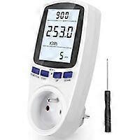 Υποδοχή Wattmeter, μετρητής κατανάλωσης ενέργειας μετρητών εναλλασσόμενου ρεύματος 185V ~ 264V, υποδοχή οργάνων ελέγχου χρήσης ηλεκτρικής ενέργειας με την οθόνη LCD
