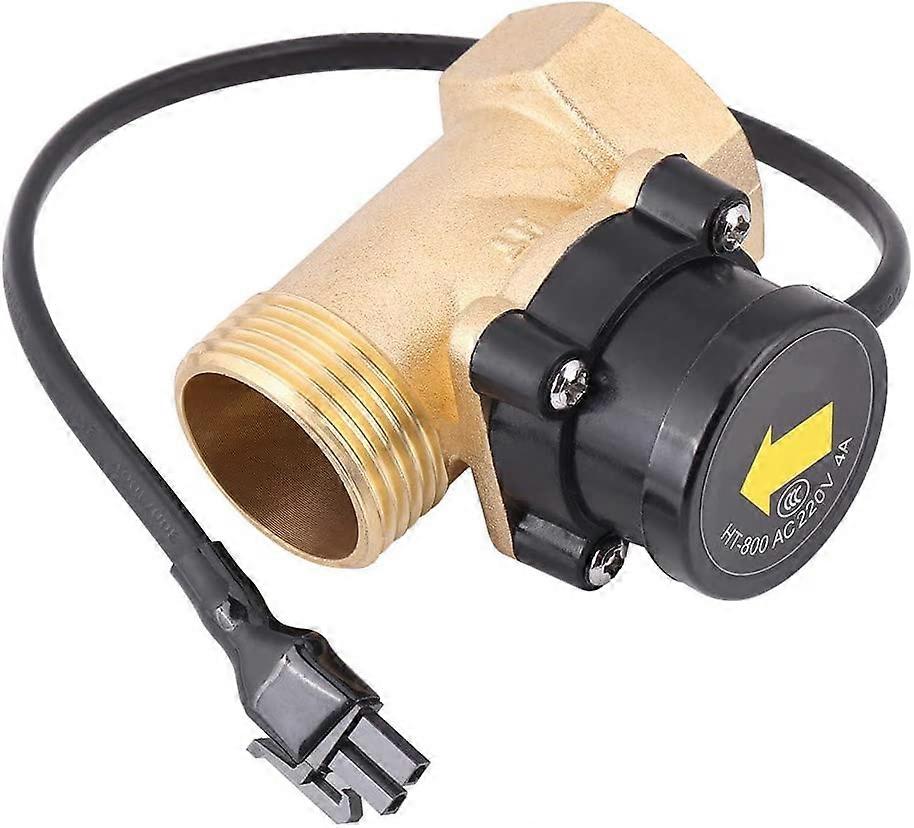 Water Flow Switch, HT-800 G1 Thread 220V Water Pump Flow Sensor Automatic Control Switch, With Stable Performance, High Temperature Resistant