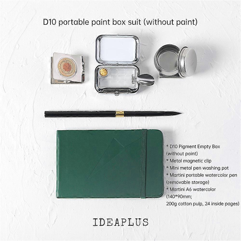 Mini Portable Paint Box Watercolor Paint Dispenser Set Travel Watercolour Paint Set 10/16 Grids Watercolor Palette Empty Box