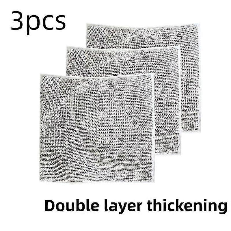 Multifunktionell Non-scratch Wire Disktrasa Wire Disktrasa Multipurpose Wire Disktrasor Rengöringsduk Magic Dish Towel