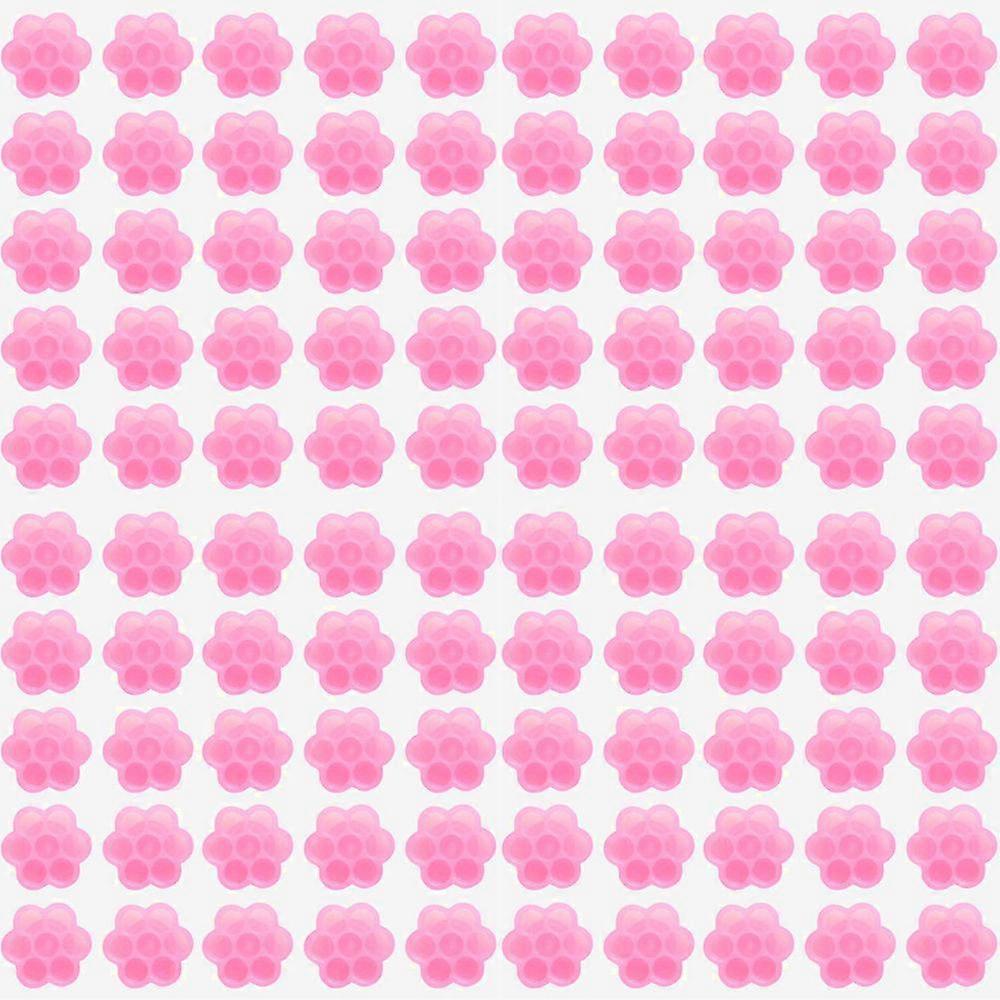 Eyelash Extension Glue Holder Flower Shape Glue Cup Plastic Glue Pallet Pad with a Roll of Glue Point for Eyelash Extension Supply