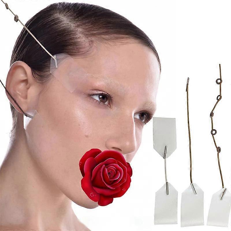 Set Of 40 Neck Slimming Facial Line Invisible V-chin Tape Adhesive Lifting Loose Skin Quick Patch