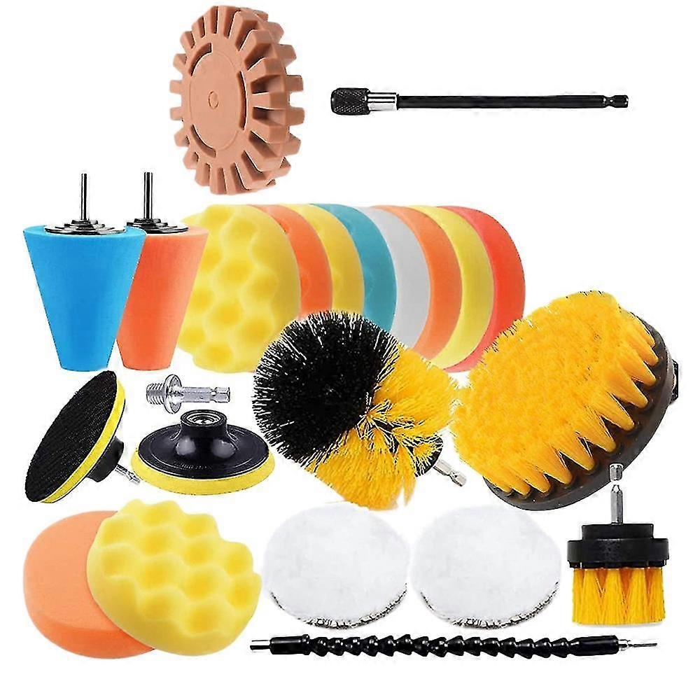 22PCS Polishing Pads Kit 4 Inch Buffing Pad,Car Buffer Polisher Drill Buffing Kit for Car Polishing