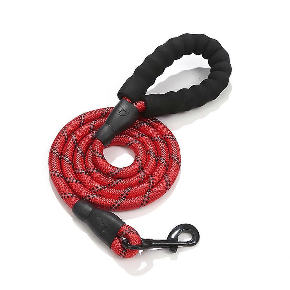 Dog Leash Reflective High Quality Nylon Strong With Comfortable Padded Handle And Highly Reflective Yarns Leashes For Medium And Large Dogs Multi-colo
