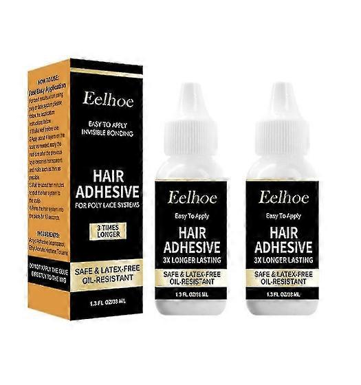 Wig glue, New Wig Glue For Lace Front Waterproof Front Lace Wig Glue Lace Glue Adhesives Toupee Glue Ultra Hold Glue For Lace Wigs - Ri