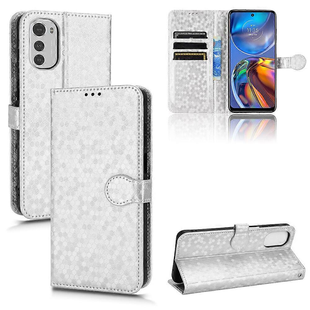 Compatible with Motorola Moto G22 Folding Wallet Case with 3 Card Slots Stand Function PU Leather Cover
