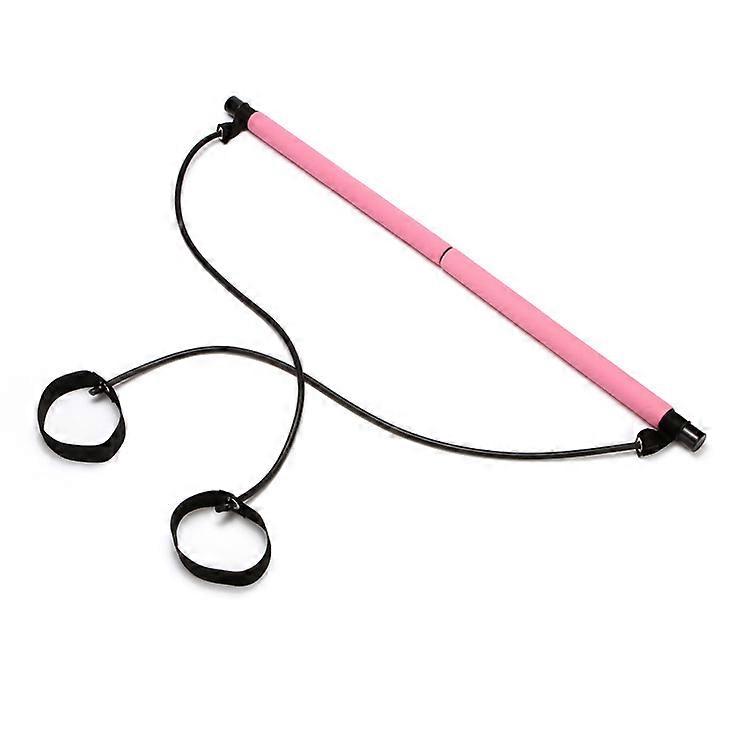 Pilates Bar Portable Pilates Exercise Rod with Resistance Band