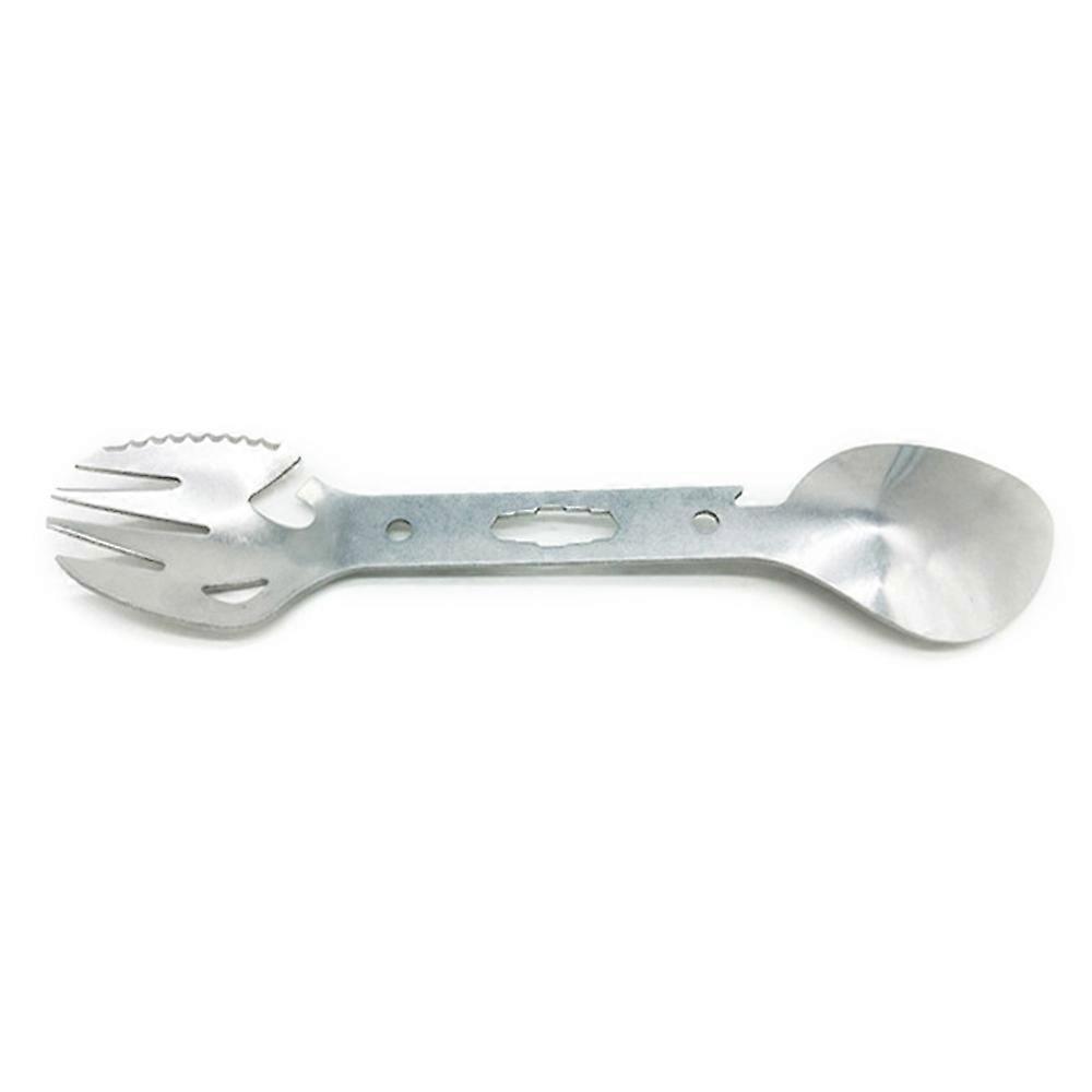 DIY0432 10-in-1 Utility Tactical Spork Spoon Bottle Opener Camping Utensil (No FDA Certificate)