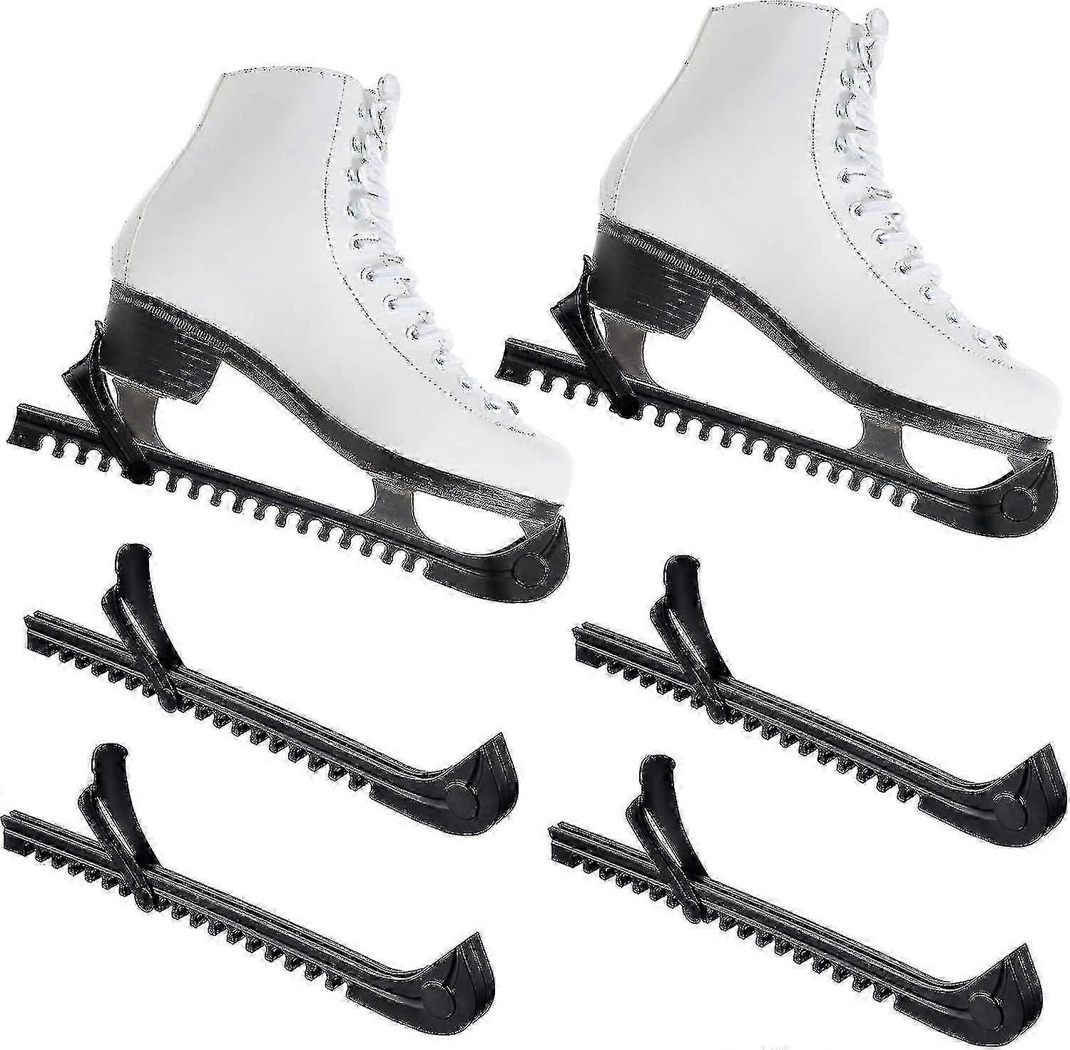 4Pcs Adjustable Ice Skate Blade Guards - Hockey Skate Protector Covers for Ice Skating