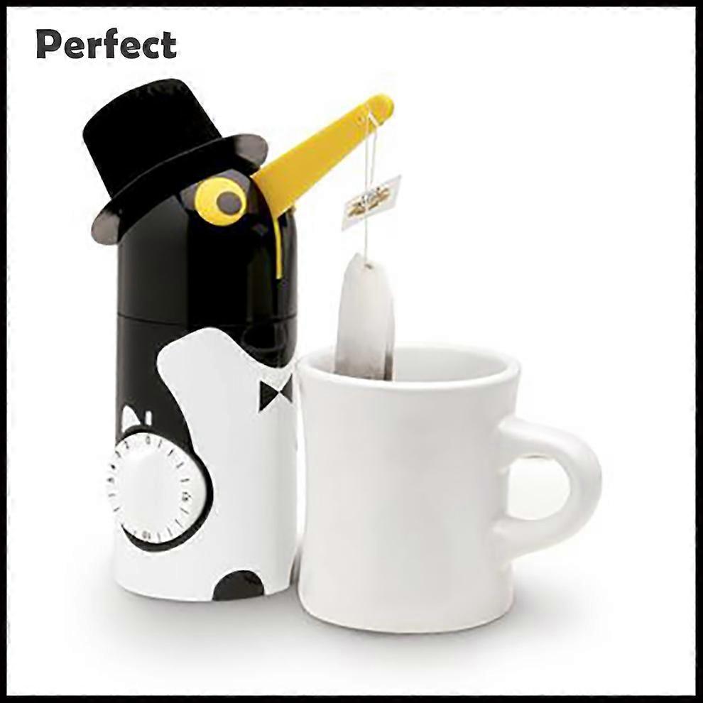 Penguin kitchen timer special movement countdown 20 minutes Creative Tea MakerTake a hat