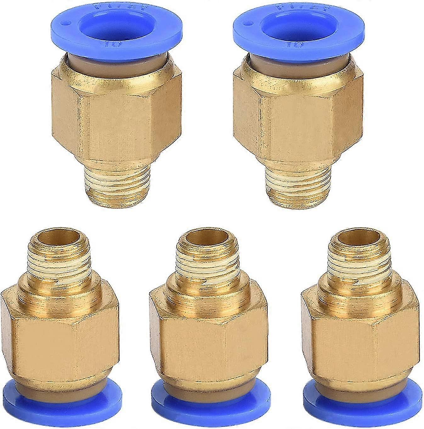 Set Of 5 Quick Connectors - Pneumatic Fitting (g1/8" X 10 Mm)
