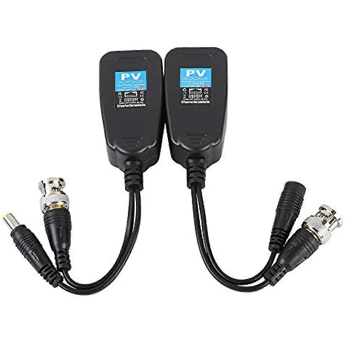 Hd-cvitvi Video Balun 1 P Passive Video Balun Transmitters For Cviahdtvicvbs Compatible For Cctv Camera Sys
