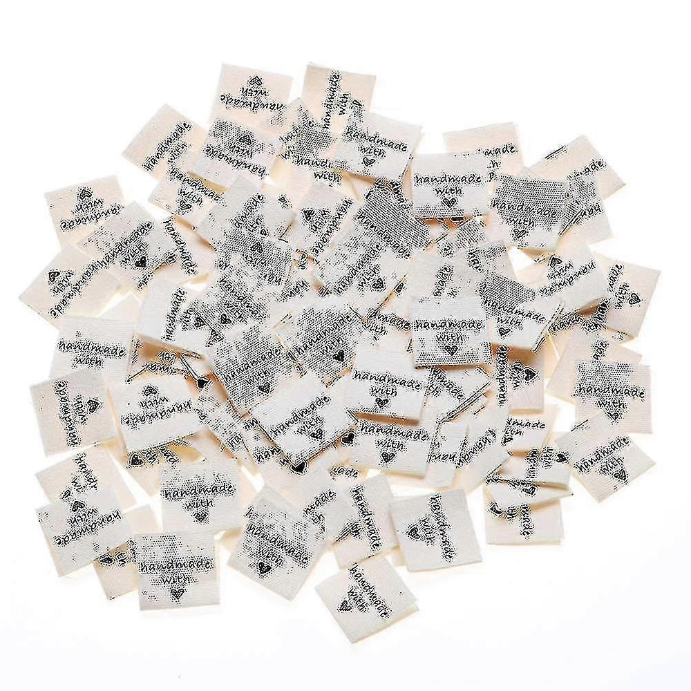 100 5pcs With Fabric Labels Tags Costume Clothing Labels Textile Labels With Labels