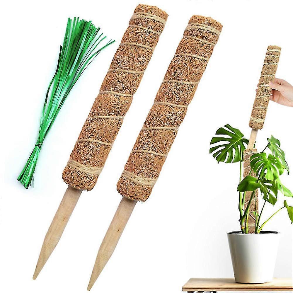 2pcs Moss Pole For Climbing Plant Support, Plant Pole(40cm)