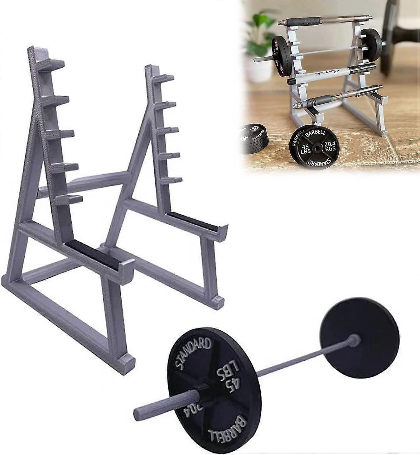 Squat Rack Pen Holder, Αστεία Barbell Rack Pen Holder, Mini Squat Rack Στολίδια Γραφείο Organizer