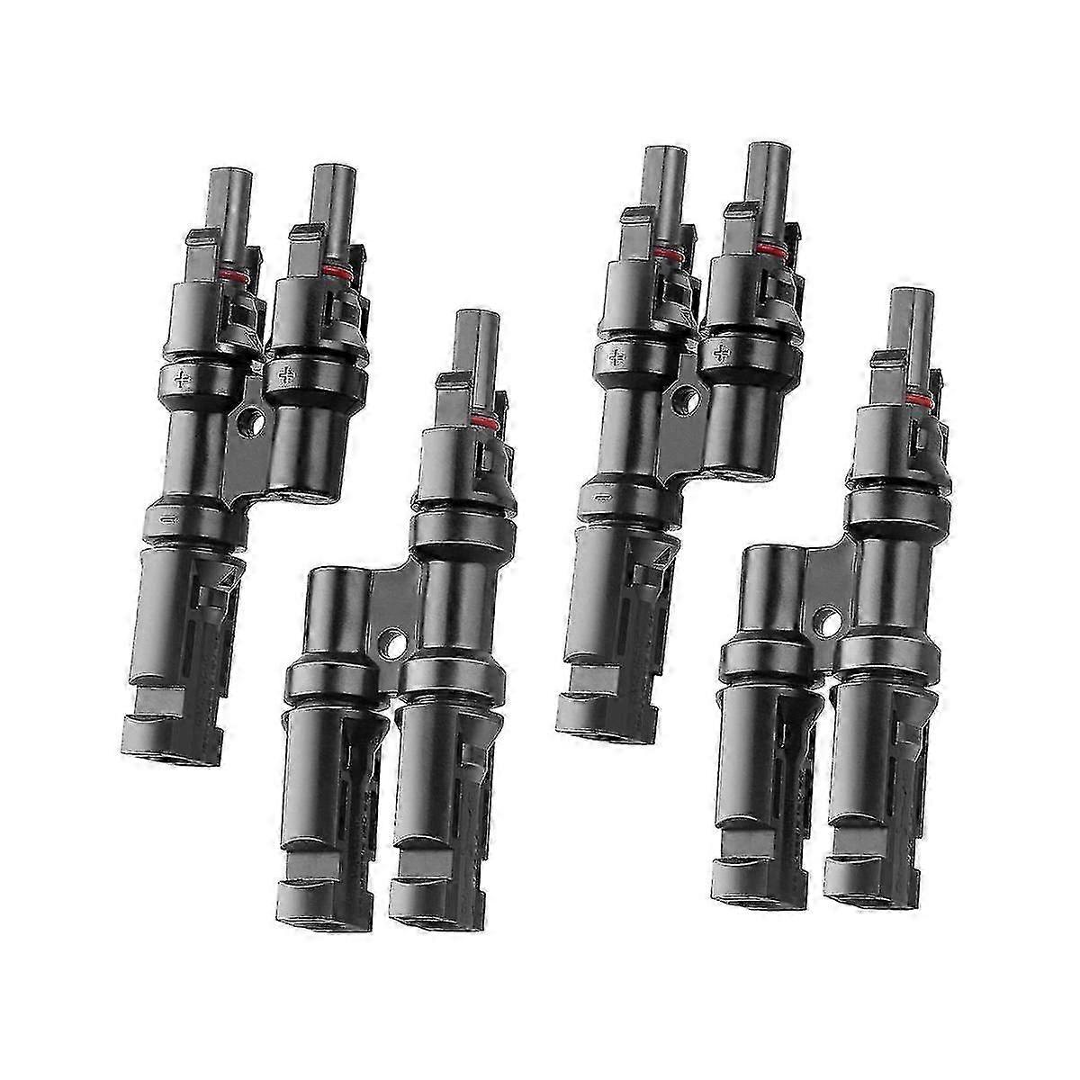 2 Pair Branch Y Connector in Pair +FFM for Parallel Connection Between Solar Panels, 1 Brunch