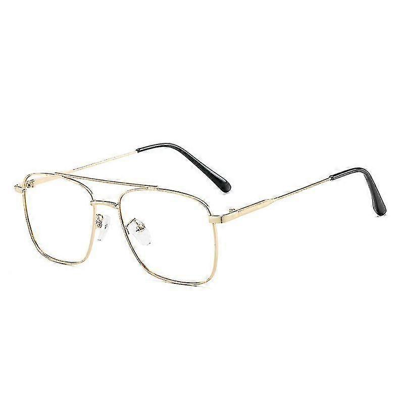 משקפיים אנטי כחולים רטרו מסגרת מתכת משקפיים גברים ונשים משקפי מגן כללי נוח