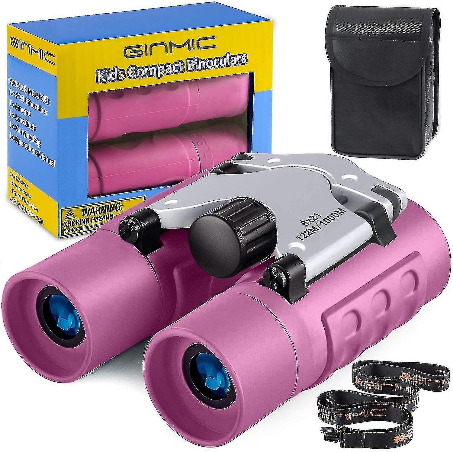 Binoculars For Kids, 8 X 21 Real Optics Mini Compact Kids Binoculars With N