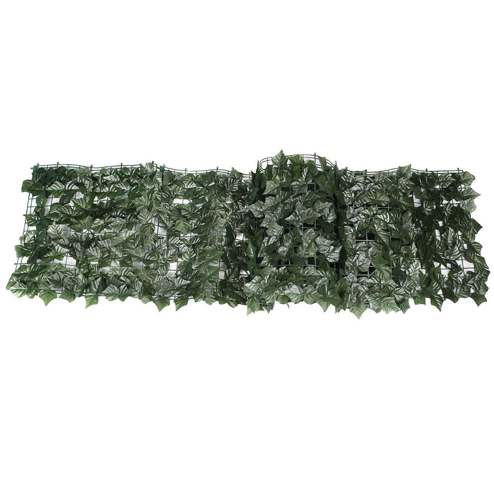 Artificial Ivy Privacy Fence Screen, 118X19.6in Artificial Hedges Fence and Faux Ivy Vine Leaf Deco
