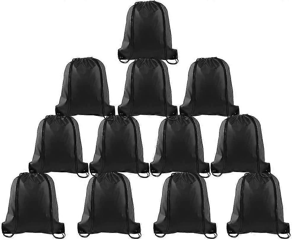 2-15 Pack Drawstring Backpack Bag Rucksack Cinch Tote Sports String Backpack
