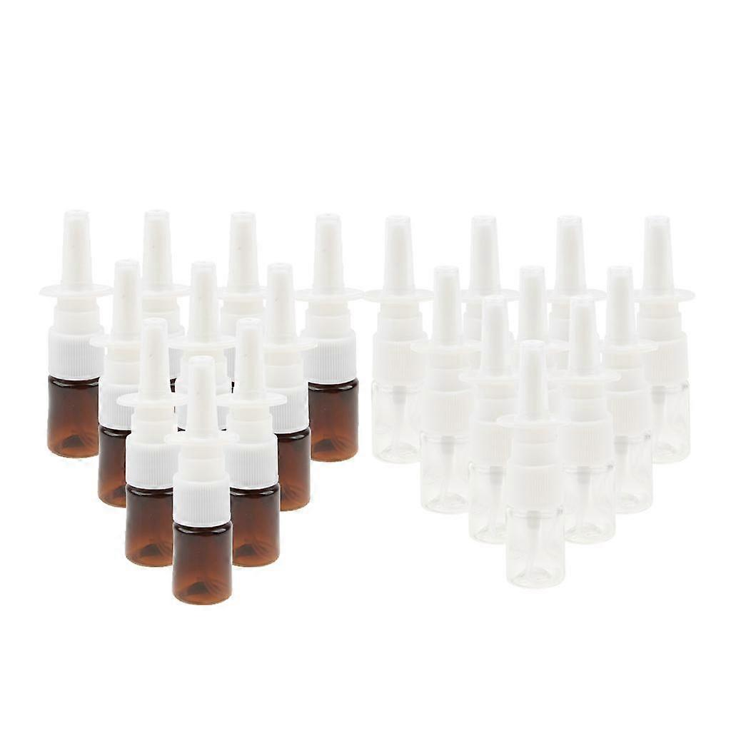 20 Pieces Empty Travel Nasal Sprayers Pump Bottles 10ml