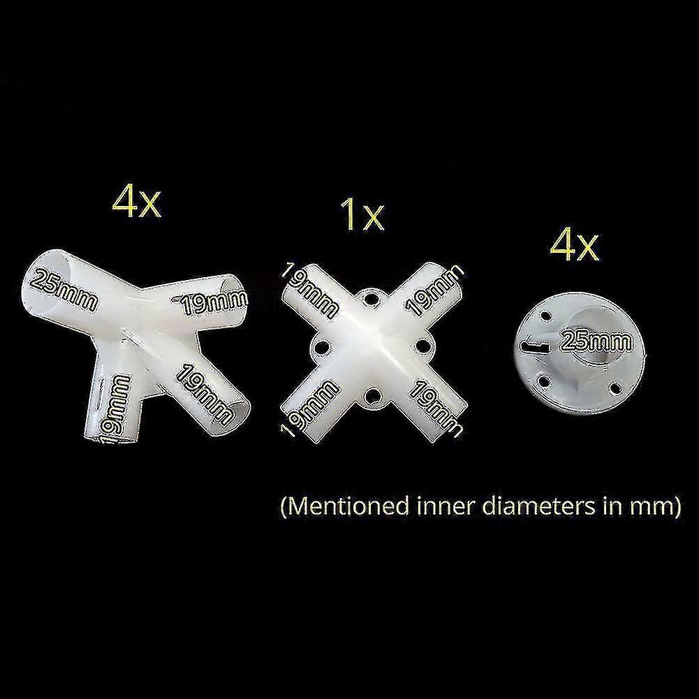 Reservedele til 3x3m pavillon markise teltfødder hjørnecenterforbindelse 25/19mm