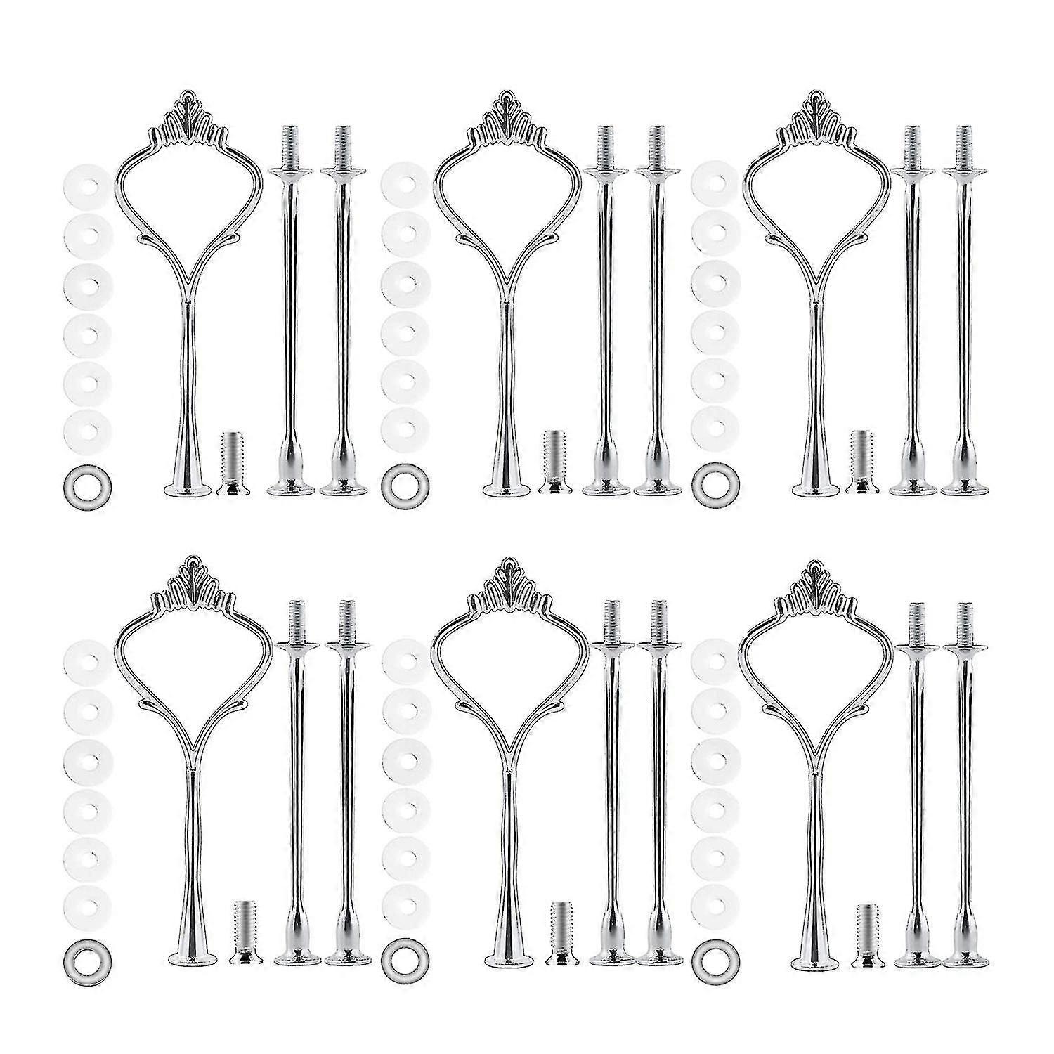 A-6 Set Tray Hardware For Cake Stand 3 Tier Cake Stand Fitting Hardware Holder For Wedding And Party