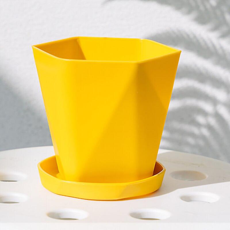 white 1 Pcs Plastic Resin Flower Pots Geometric Nordic Simple White Thickened Green Radish Fleshy Flowerpots Indoor Plants