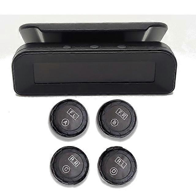 Smart Car TPMS Tire Pressure Alarm Monitor System 4 Sensors Display Solar Intelligent Tyre Pressure Temperature Security Warning