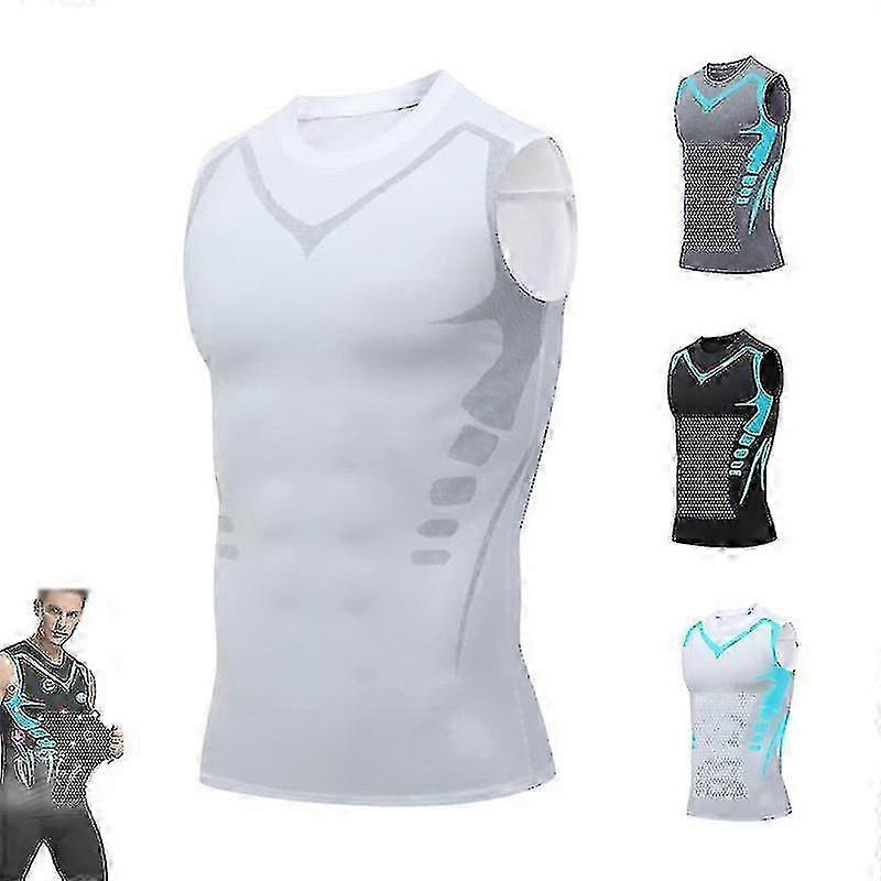 Posture Corrector Weste für Männer, Ionic Shaping Ärmelloses Hemd V