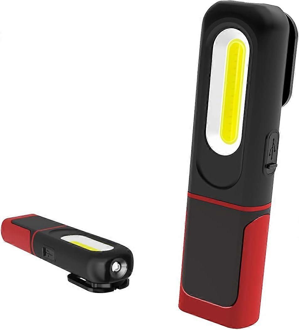 Rechargeable LED Work Light, 2 in 1 Inspection Light with 360 Deg