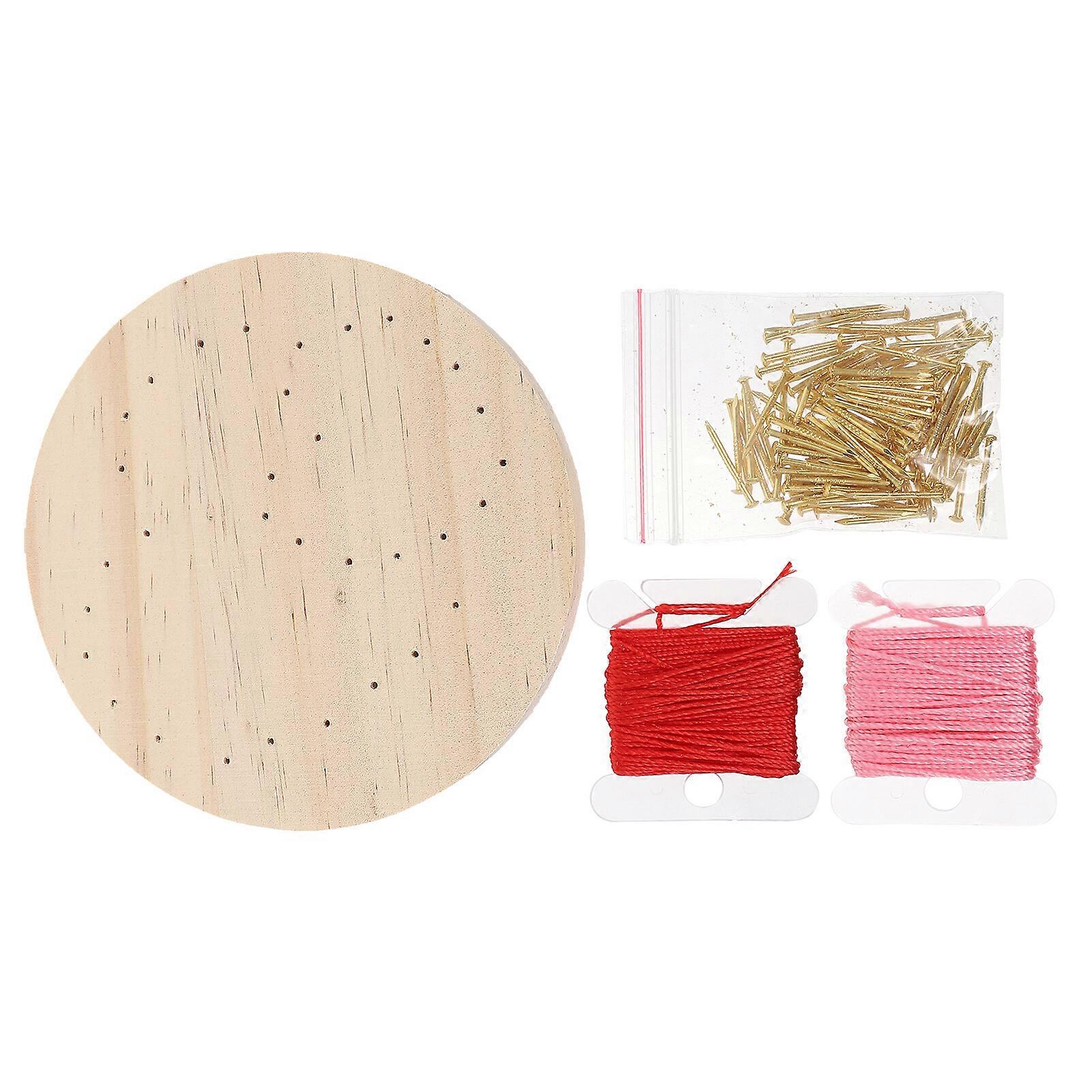 1 Set DIY Nail Winding String Drawing Material Festival DIY String Art Kit