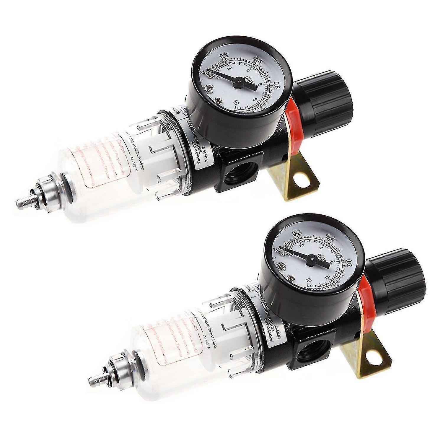 2x Filter Compressor 1/4 Inch Gau Regulator