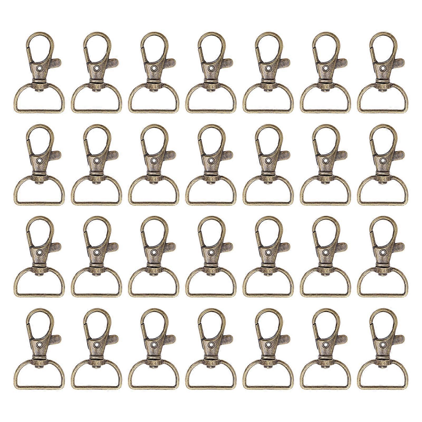 35pcs Lobster Claw Clasp Lanyard Snap Hooks Metal Hook Clasp Lobster Snap Hook