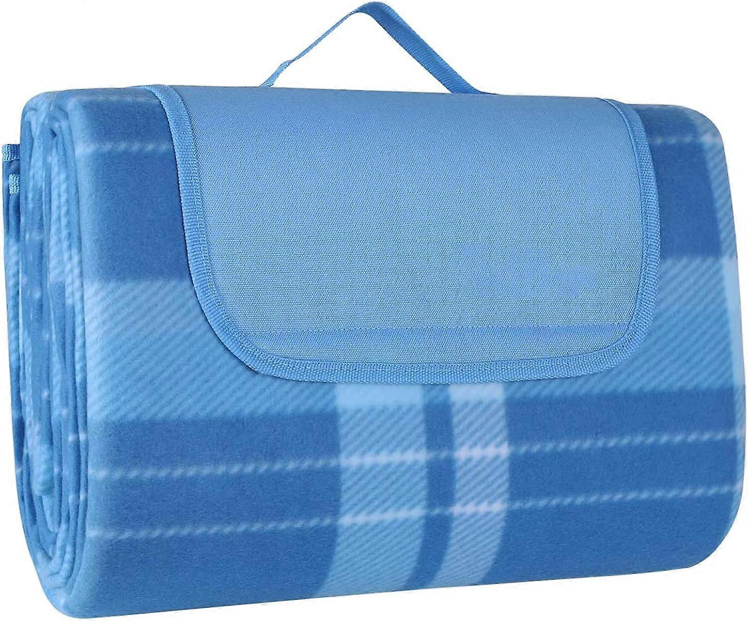 200 x 300 cm Blanket Picnic Mat Waterproof Foldable Blanket Made up of Three Layers and with Handle Large Beach Mat for Camping Travel Beach Garden Ta