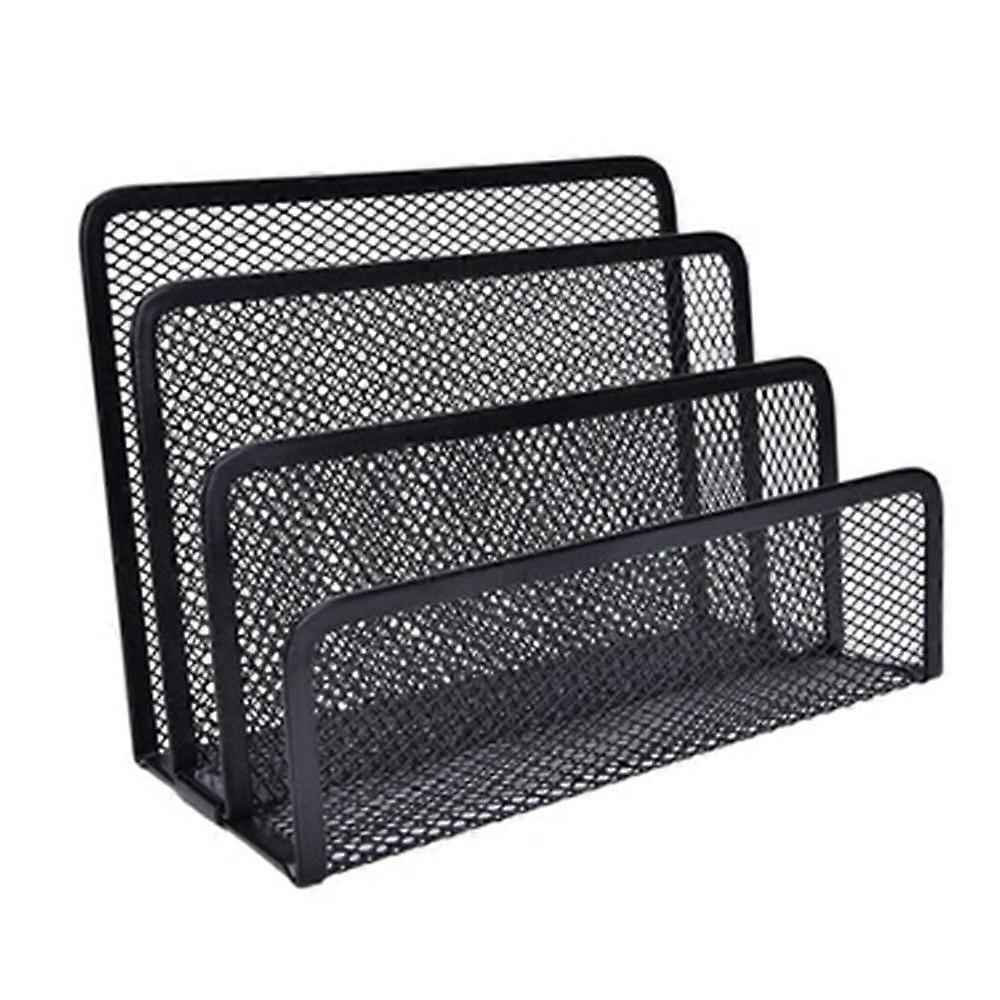 2023 NewBlack Mesh File Organizer Tray for Desktop, Office Letter and Paper Storage