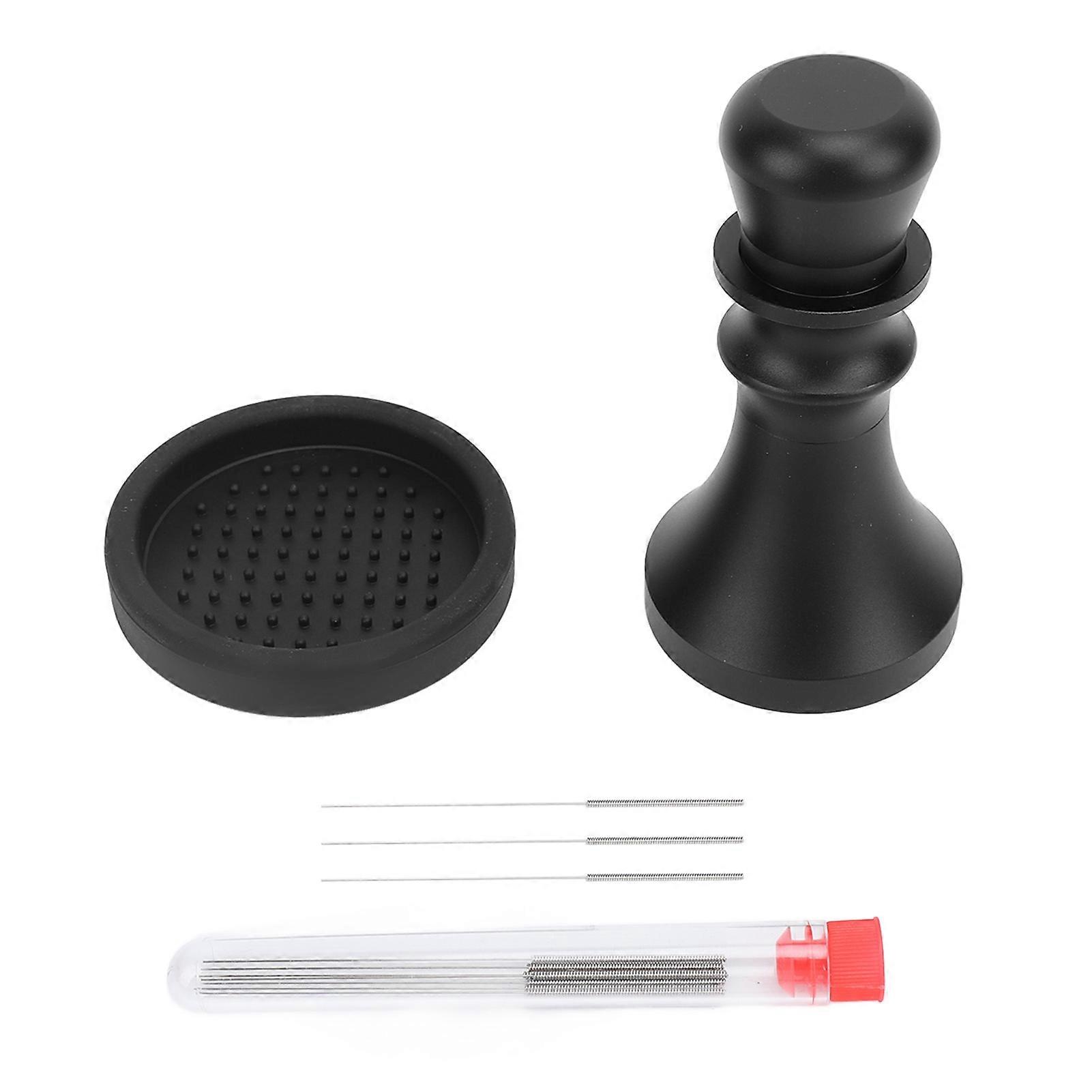 58mm 2 in 1 Coffee Tamper and Stirrer Needle Distribution Tool with Ergonomic Handle for Even Espresso Extraction