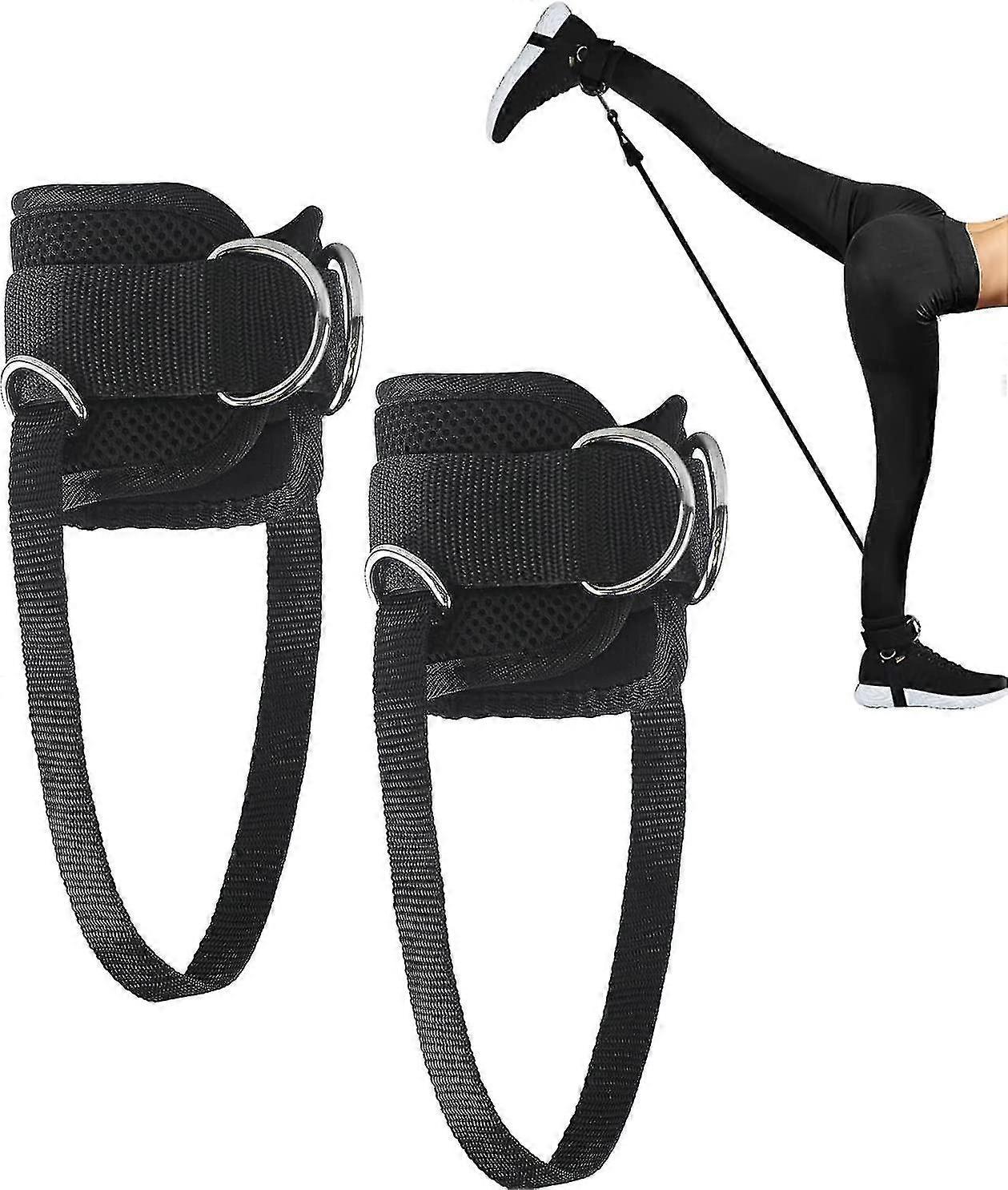 Ankle Straps For Cable Machine 1 Pair Adjustable Leg Workout Strap For Kickbacks,glute Workouts